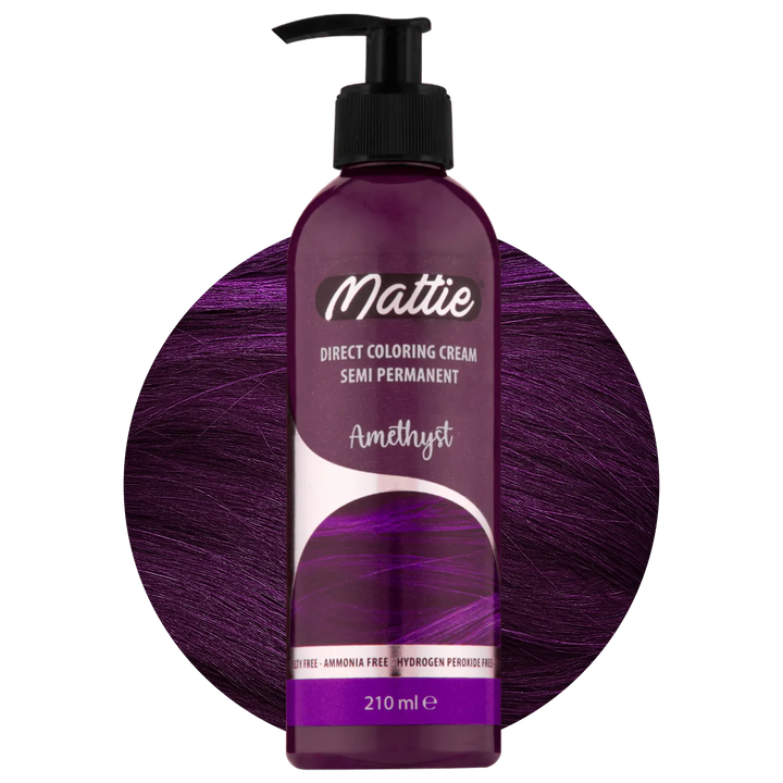 Mattie Amethyst - Vegane semi-permanente Direktzieher-Farbcreme 210 ml