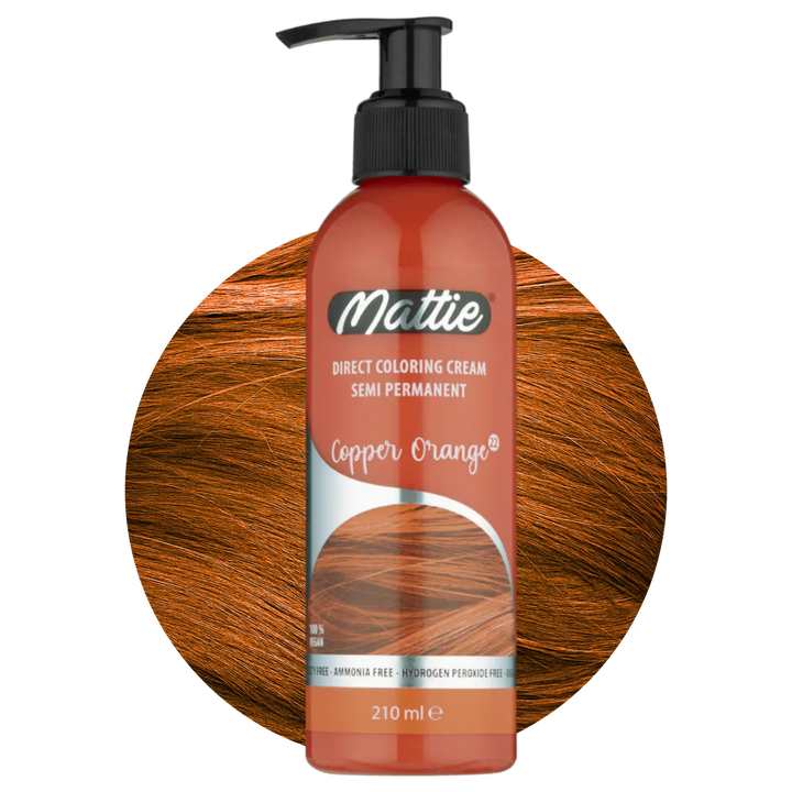 Mattie Copper Orange - Vegane semi-permanente Direktzieher-Farbcreme 210 ml