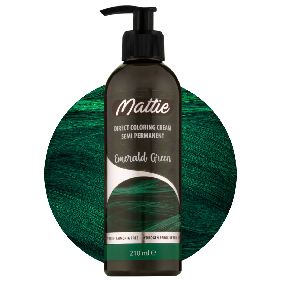 Mattie Emerald Green - Vegane semi-permanente Direktzieher-Farbcreme 210 ml
