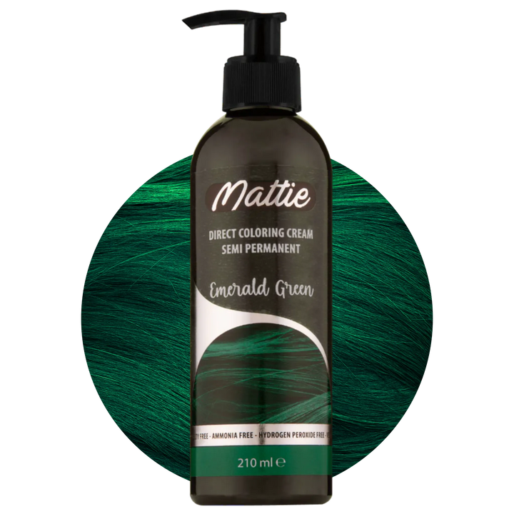 Mattie Emerald Green - Vegane semi-permanente Direktzieher-Farbcreme 210 ml