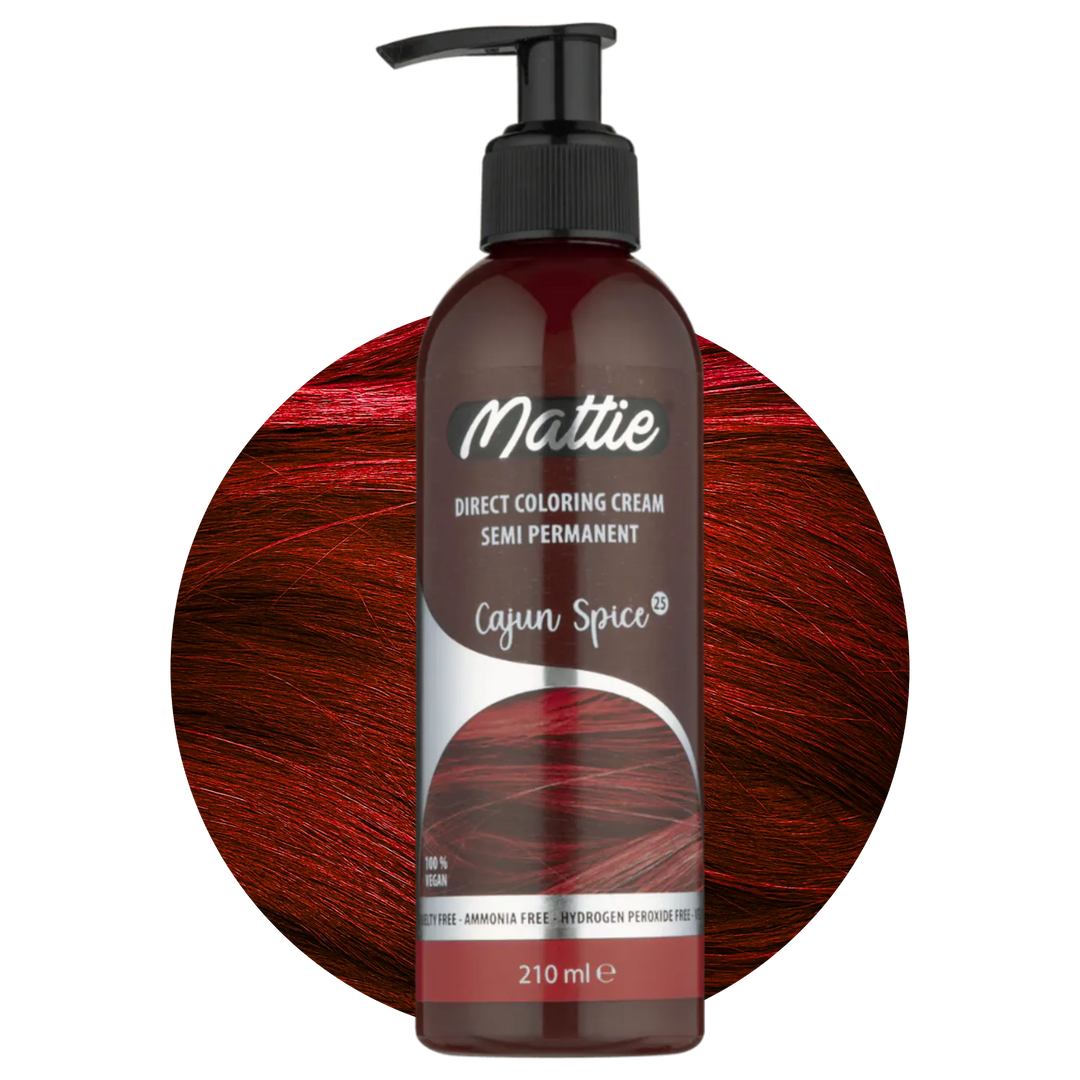 Mattie Cajun Spice - Vegane semi-permanente Direktzieher-Farbcreme 210 ml