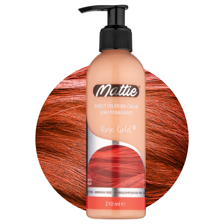 Mattie Rose Gold - Vegane semi-permanente Direktzieher-Farbcreme 210 ml