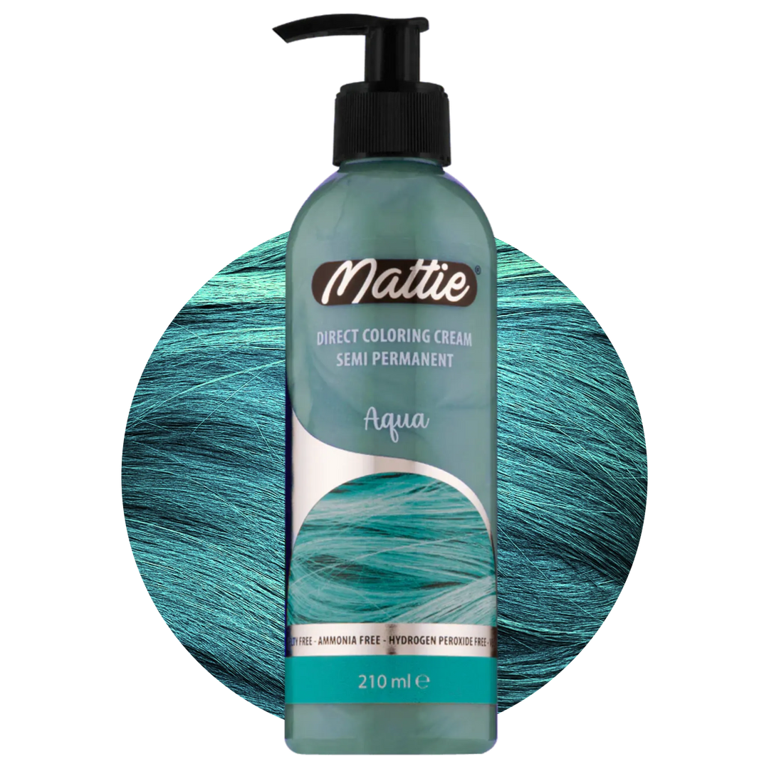 Mattie Aqua - Vegane semi-permanente Direktzieher-Farbcreme 210 ml