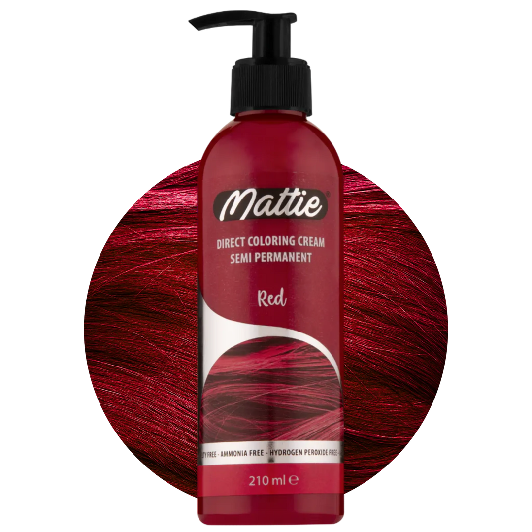 Mattie Red - Vegane semi-permanente Direktzieher-Farbcreme 210 ml