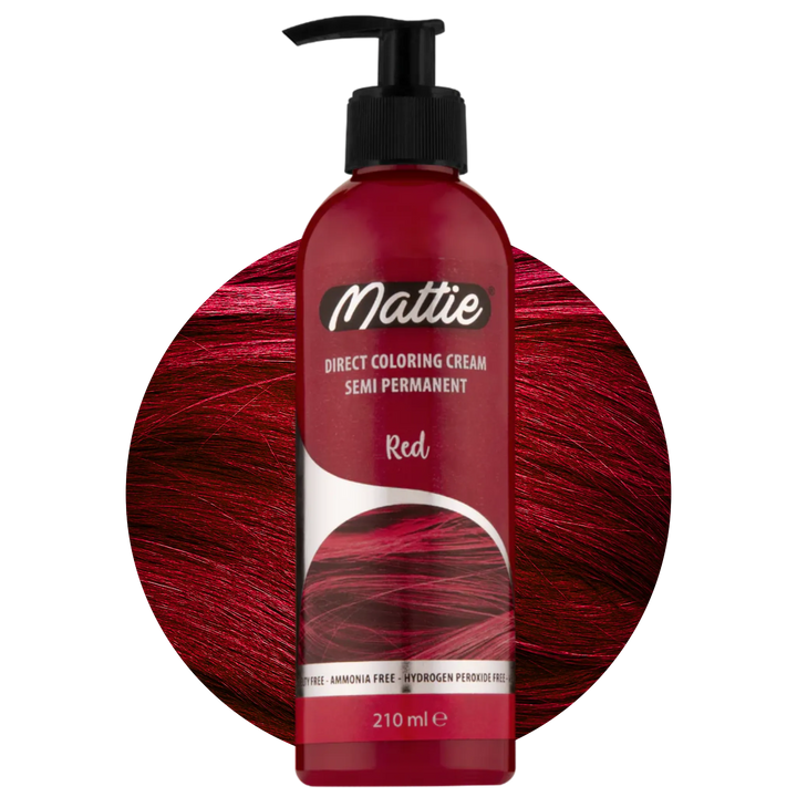 Mattie Red - Vegane semi-permanente Direktzieher-Farbcreme 210 ml