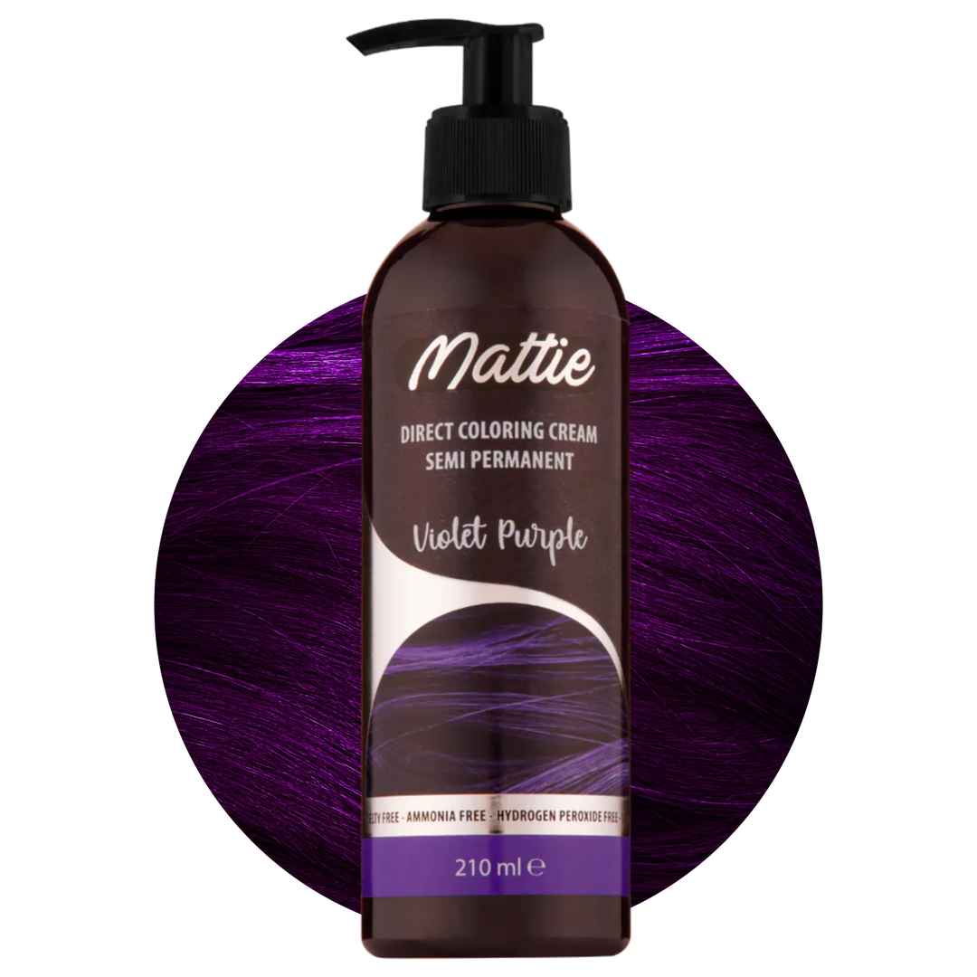 Mattie Violet Purple - Vegane semi-permanente Direktzieher-Farbcreme 210 ml