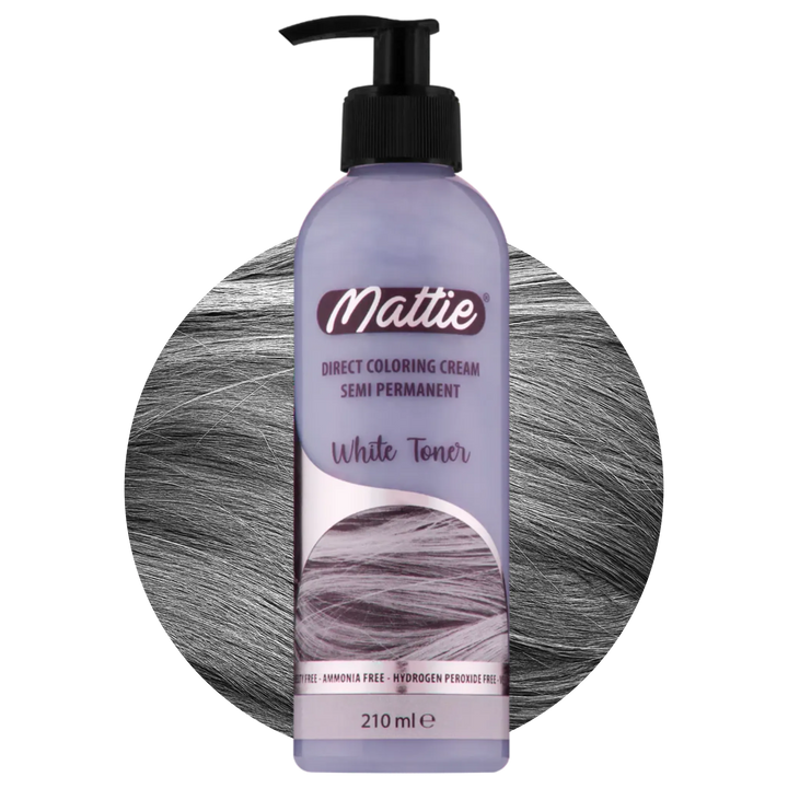 Mattie White Toner - Vegane semi-permanente Direktzieher-Farbcreme 210 ml