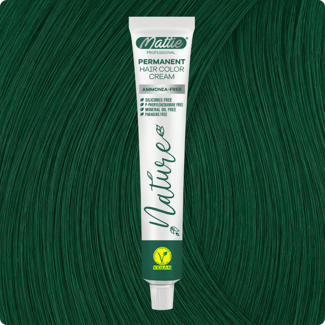 Mattie Professional Nature (0.13) Emerald Green - Vegane permanente Farbcreme 60 ml