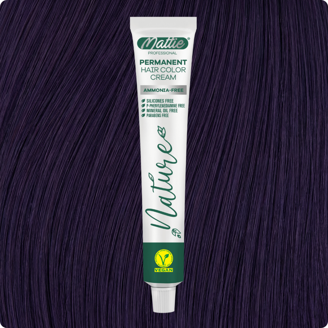 Mattie Professional Nature (0.22) Midnight Violet - Vegane permanente Farbcreme 60 ml