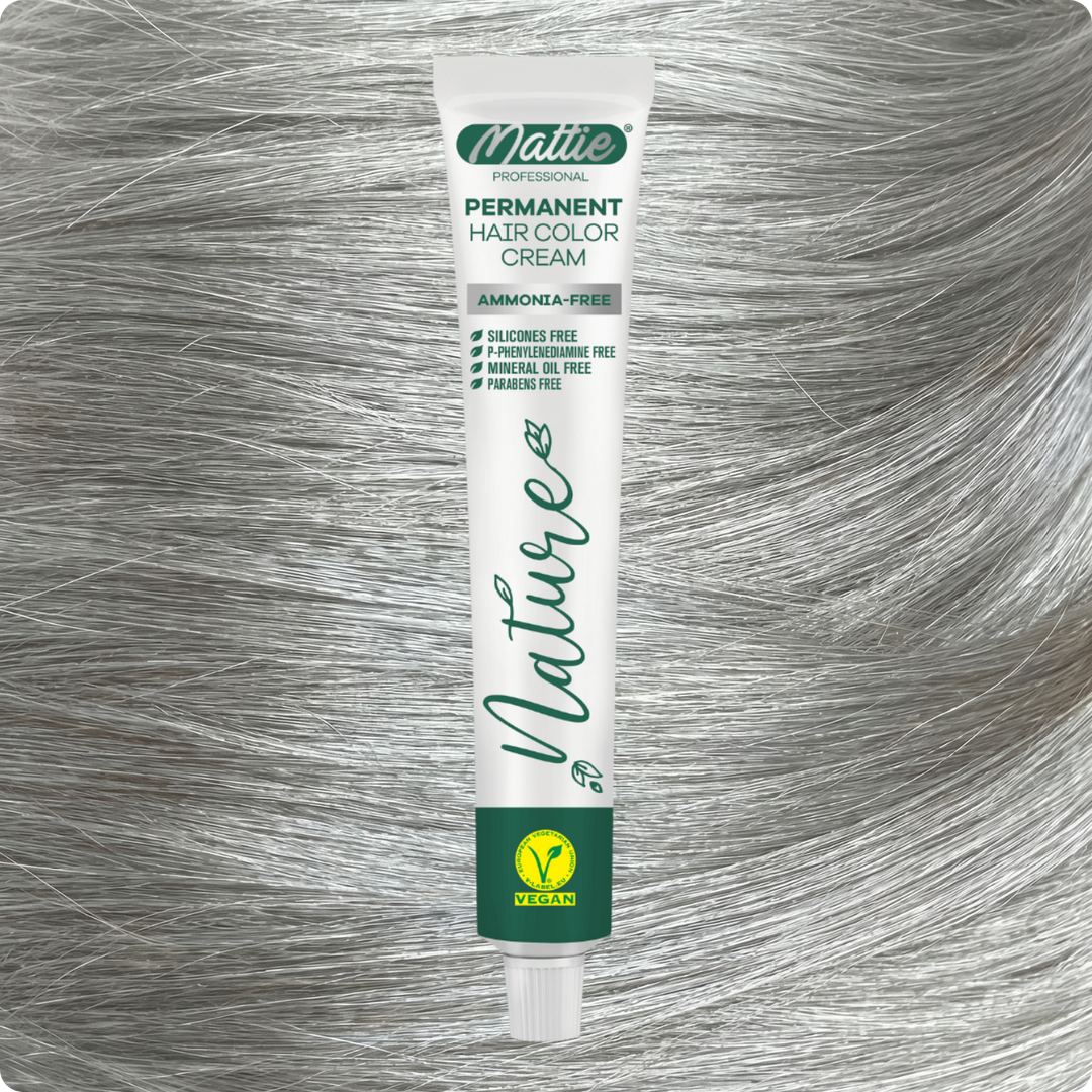 Mattie Professional Nature (10.1) Ash Platinum - Vegane permanente Farbcreme 60 ml