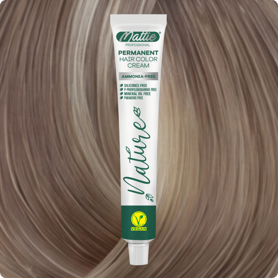 Mattie Professional Nature (10.8) Extra Light Blonde Sand Beige - Vegane permanente Farbcreme 60 ml
