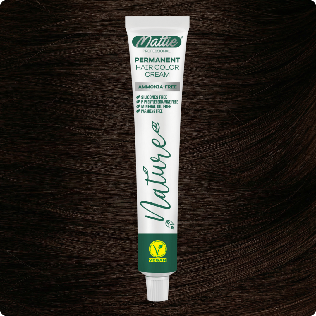 Mattie Professional Nature (4.0) Intense Brown - Vegane permanente Farbcreme 60 ml