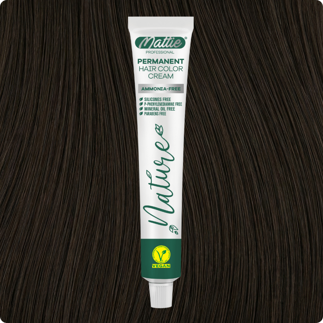 Mattie Professional Nature (4.77) Mocha - Vegane permanente Farbcreme 60 ml