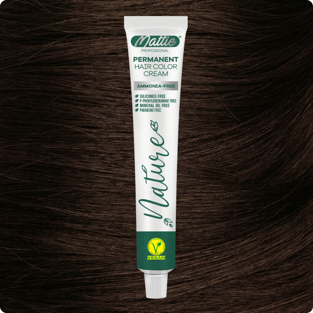 Mattie Professional Nature (5.0) Intense Light Brown - Vegane permanente Farbcreme 60 ml