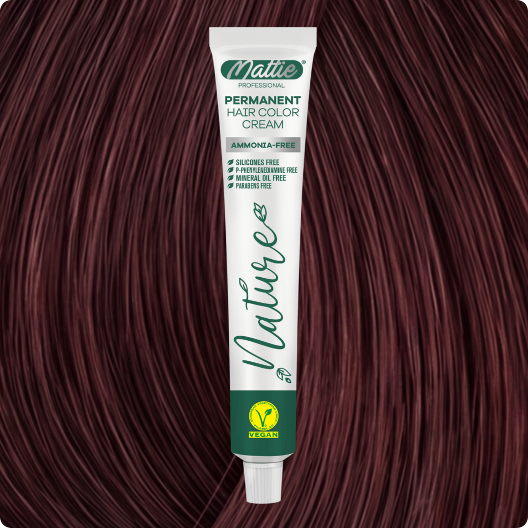Mattie Professional Nature (5.66) Wine Red - Vegane permanente Farbcreme 60 ml
