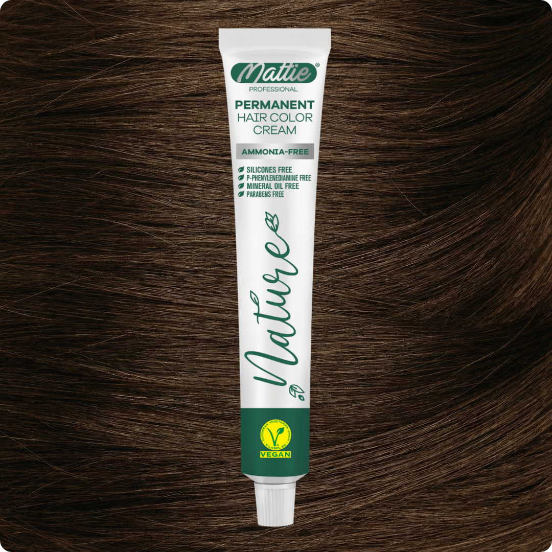 Mattie Professional Nature (6.0) Intense Dark Blonde - Vegane permanente Farbcreme 60 ml