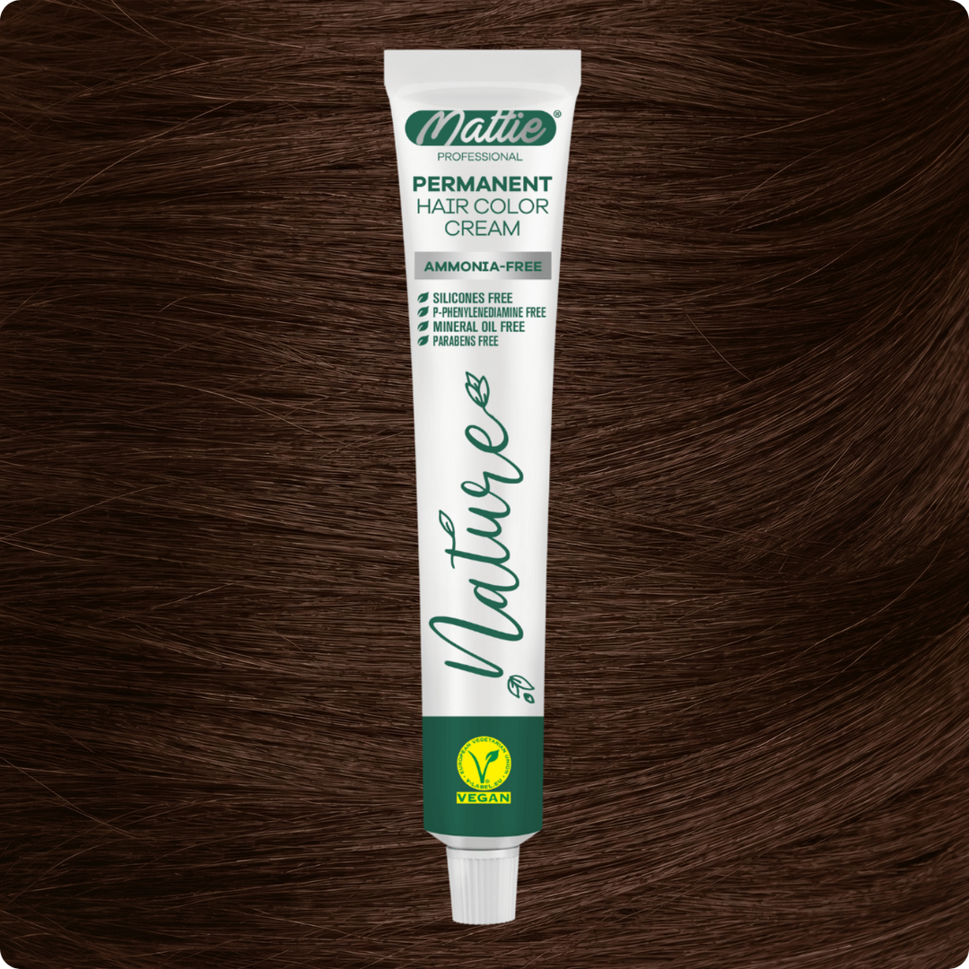 Mattie Professional Nature (6.35) Chocolate Caramel - Vegane permanente Farbcreme 60 ml