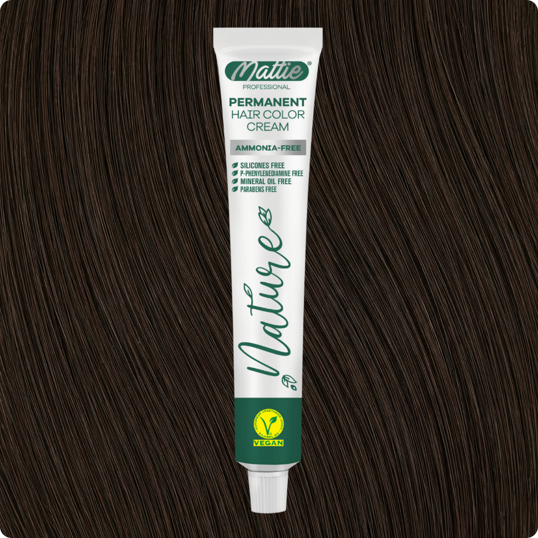 Mattie Professional Nature (6.78) Brunet Beige - Vegane permanente Farbcreme 60 ml
