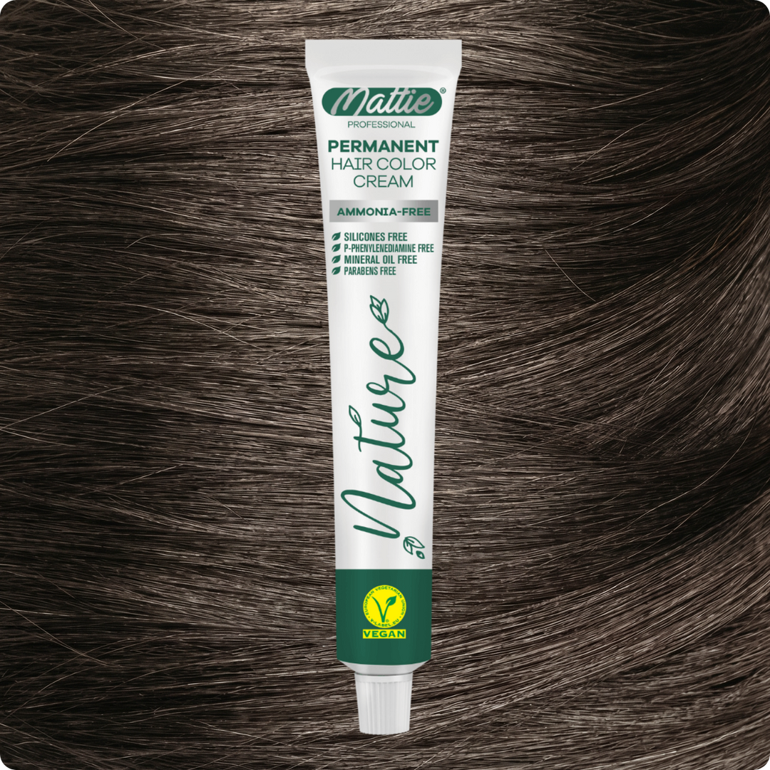 Mattie Professional Nature (7.1) Ash Blonde - Vegane permanente Farbcreme 60 ml