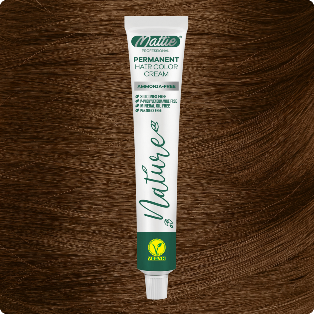 Mattie Professional Nature (7.3) Dark Golden Blonde - Vegane permanente Farbcreme 60 ml