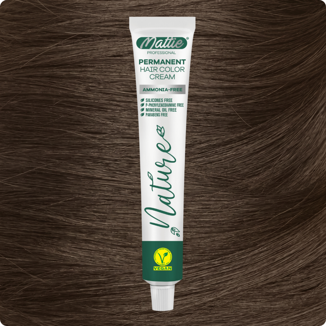 Mattie Professional Nature (7.71) Blonde Ash Brown - Vegane permanente Farbcreme 60 ml