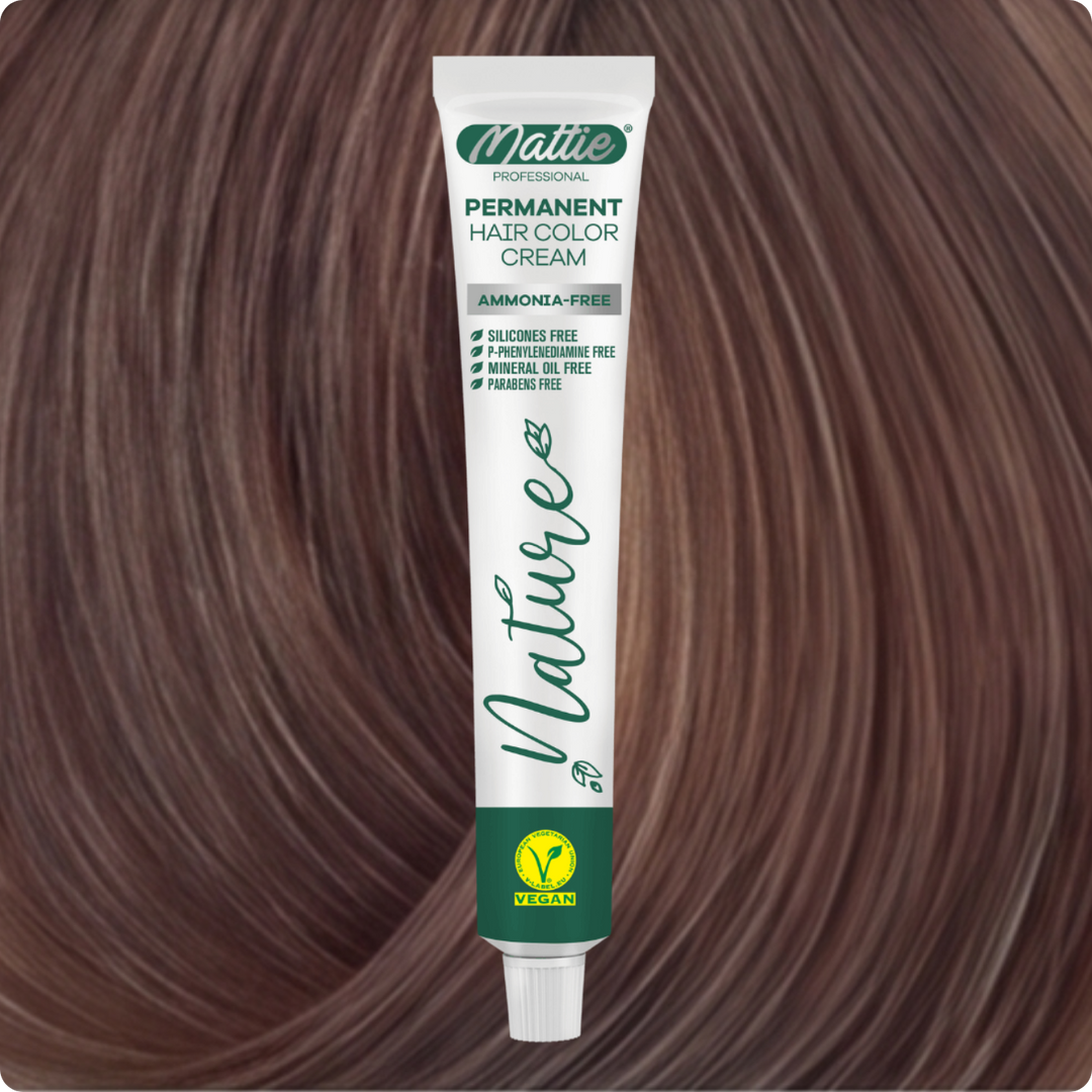 Mattie Professional Nature (7.8) Blonde Sand Beige - Vegane permanente Farbcreme 60 ml