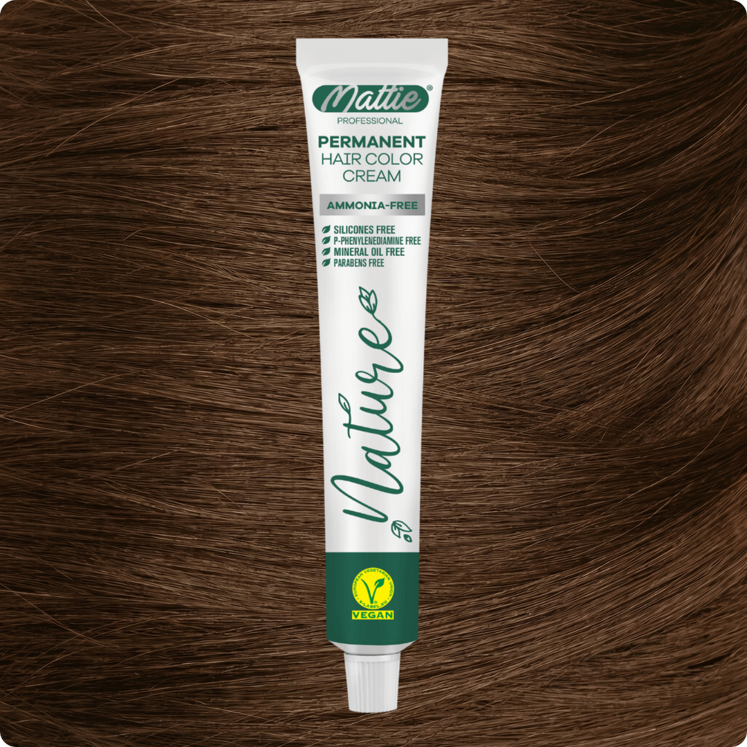 Mattie Professional Nature (8.73) Light Blonde Golden Brown - Vegane permanente Farbcreme 60 ml