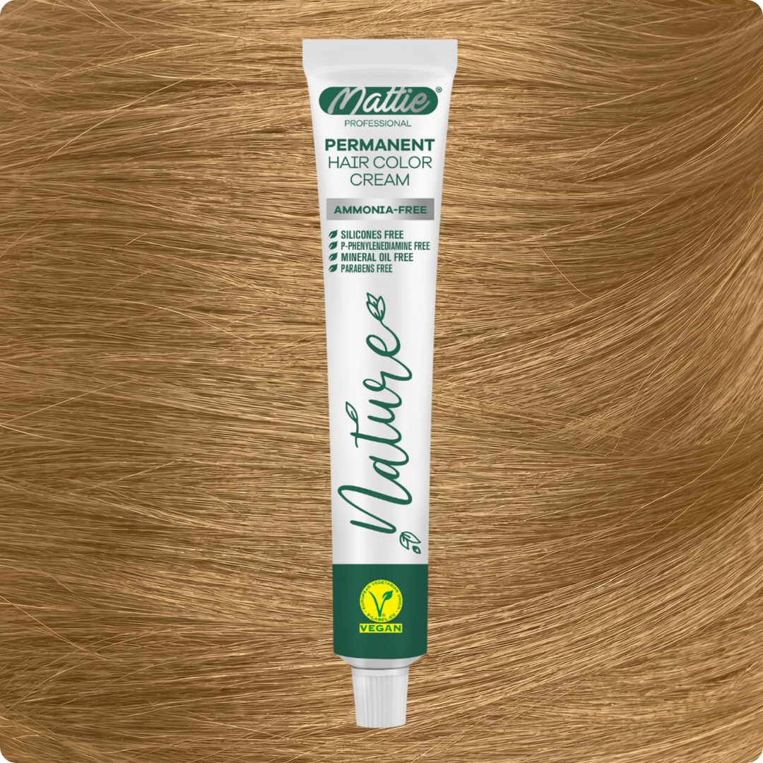 Mattie Professional Nature (9.3) Light Golden Blonde - Vegane permanente Farbcreme 60 ml