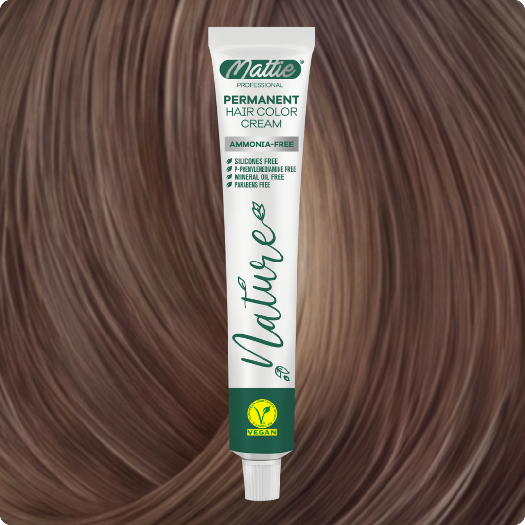 Mattie Professional Nature (9.8) Very Light Blonde Sand Beige - Vegane permanente Farbcreme 60 ml