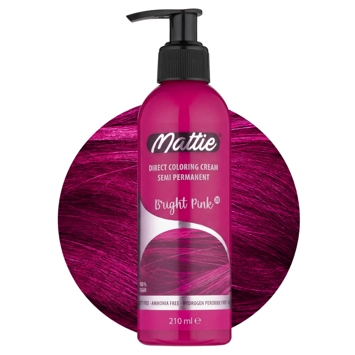Mattie Bright Pink - Vegane semi-permanente Direktzieher-Farbcreme 210 ml