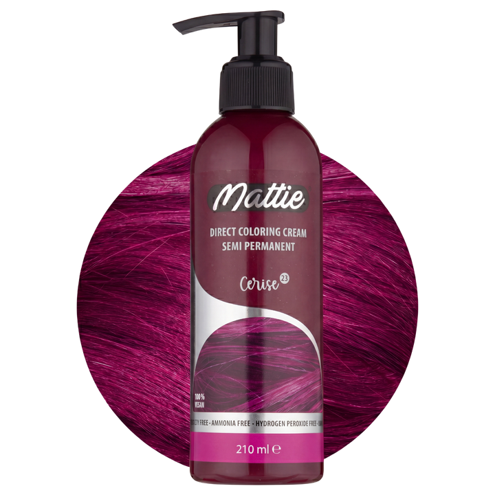 Mattie Cerise - Vegane semi-permanente Direktzieher-Farbcreme 210 ml
