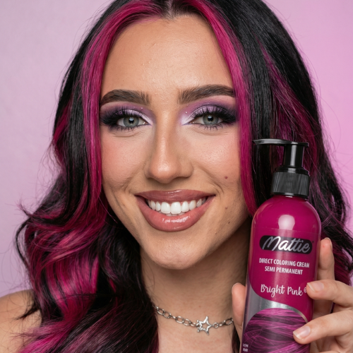 Mattie Bright Pink - Vegane semi-permanente Direktzieher-Farbcreme 210 ml