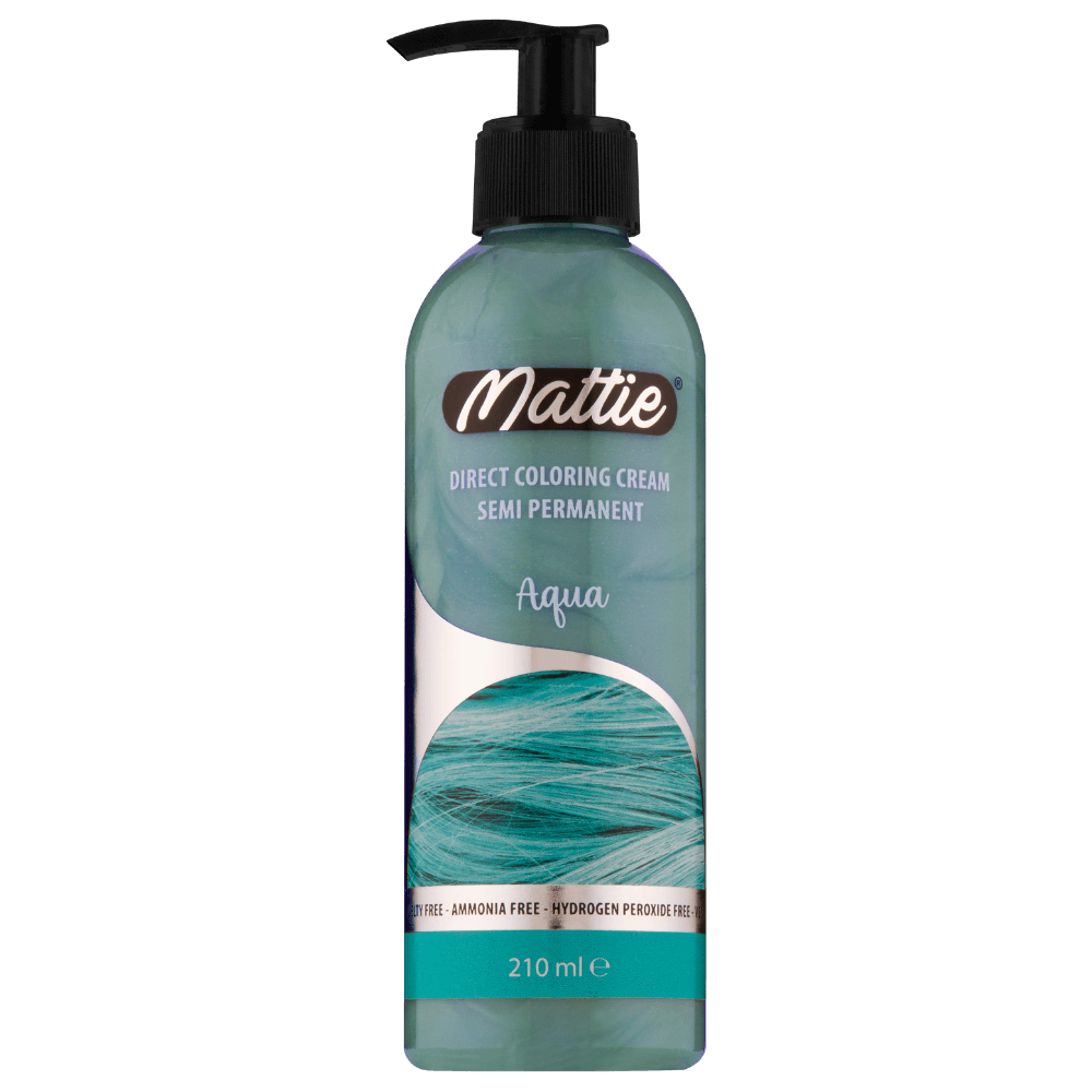 Mattie Aqua - Vegane semi-permanente Direktzieher-Farbcreme 210 ml