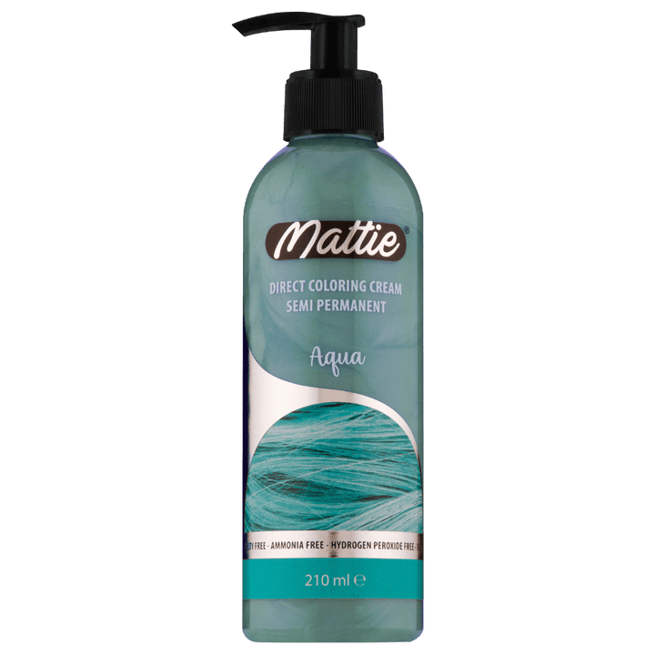 Mattie Aqua - Vegane semi-permanente Direktzieher-Farbcreme 210 ml