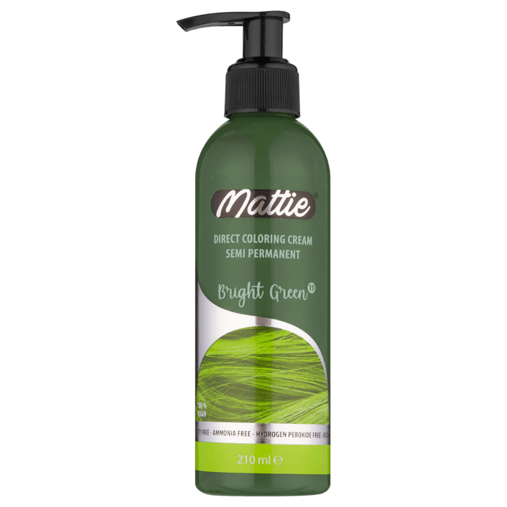 Mattie Bright Green - Vegane semi-permanente Direktzieher-Farbcreme 210 ml