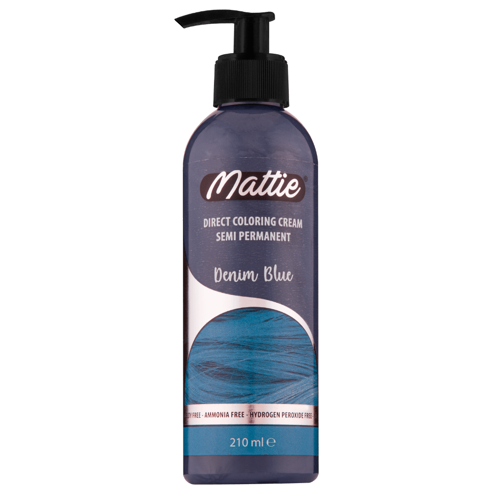 Mattie Denim Blue - Vegane semi-permanente Direktzieher-Farbcreme 210 ml