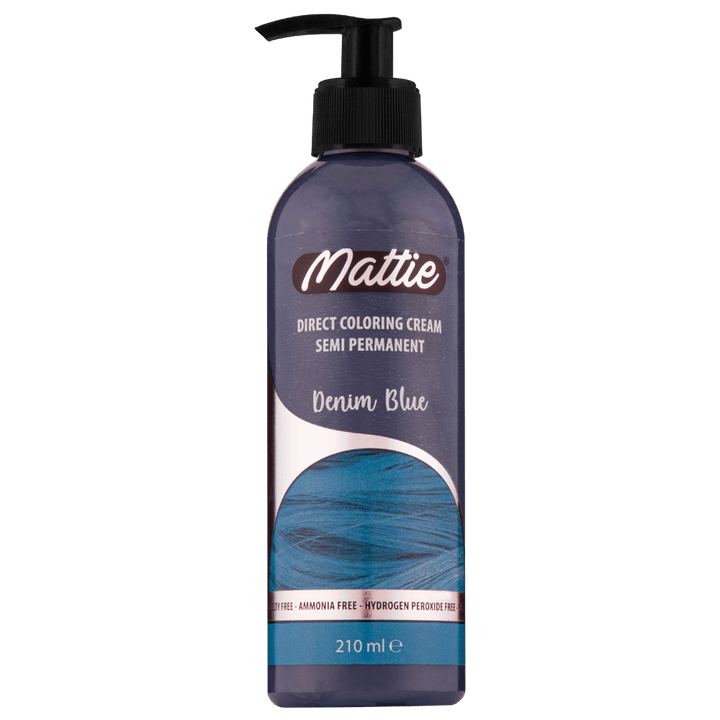 Mattie Denim Blue - Vegane semi-permanente Direktzieher-Farbcreme 210 ml