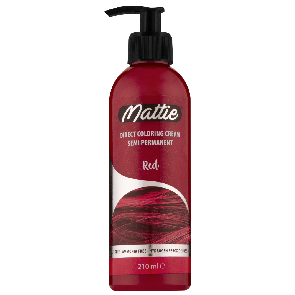 Mattie Red - Vegane semi-permanente Direktzieher-Farbcreme 210 ml