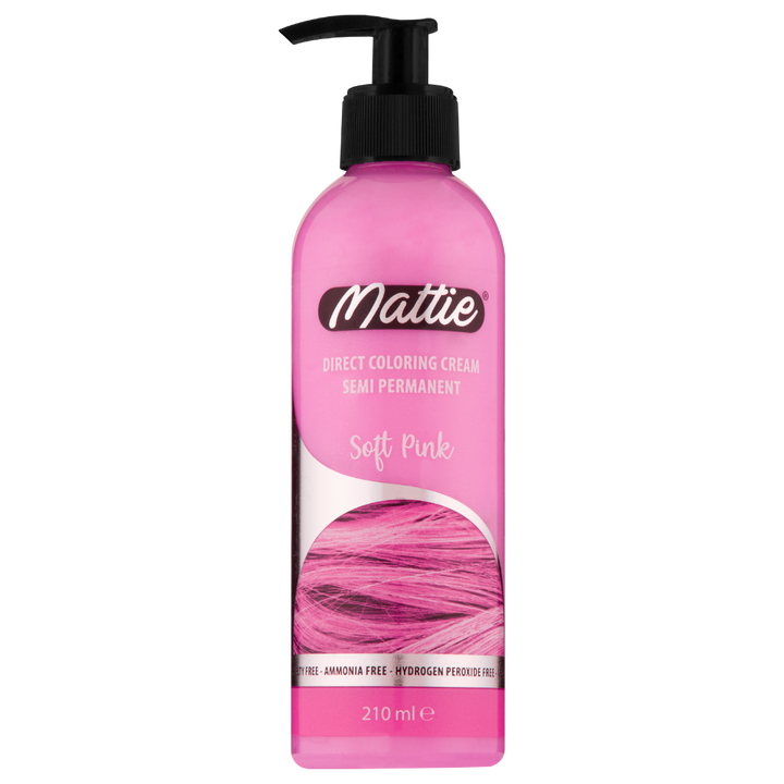 Mattie Soft Pink - Vegane semi-permanente Direktzieher-Farbcreme 210 ml
