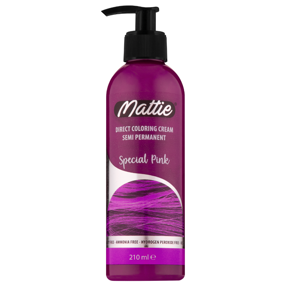 Mattie Special Pink - Vegane semi-permanente Direktzieher-Farbcreme 210 ml