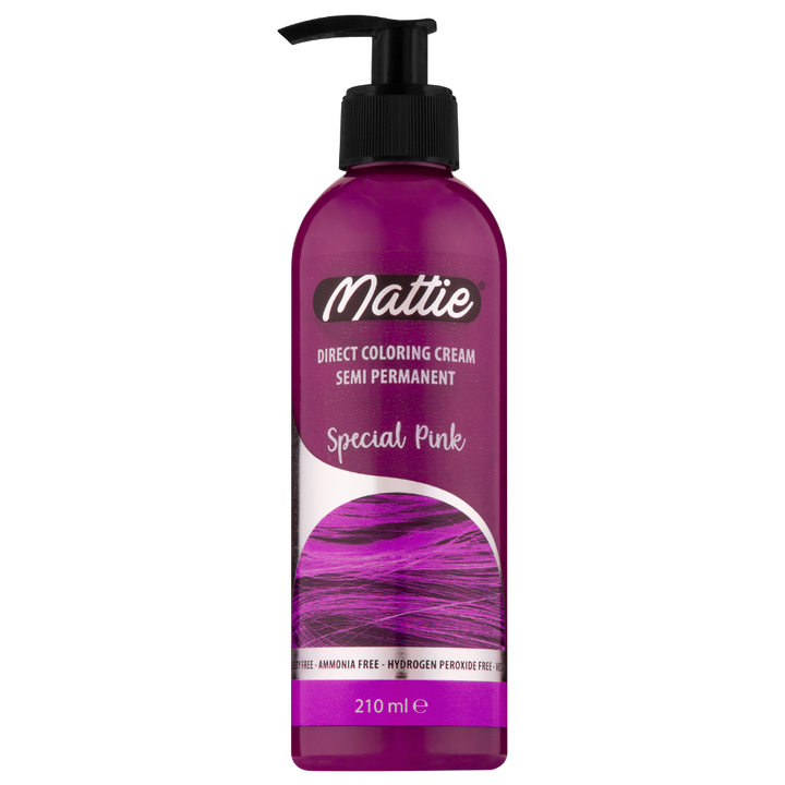 Mattie Special Pink - Vegane semi-permanente Direktzieher-Farbcreme 210 ml
