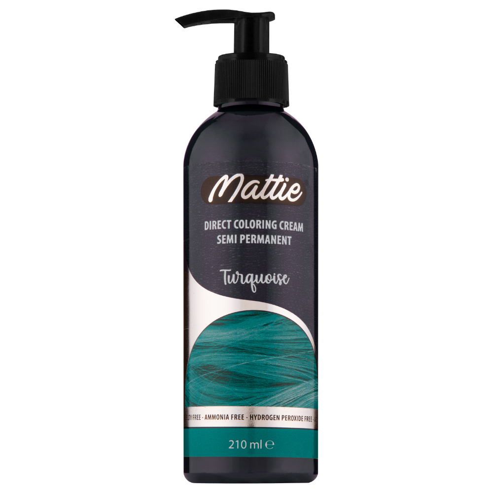Mattie Turquoise - Vegane semi-permanente Direktzieher-Farbcreme 210 ml