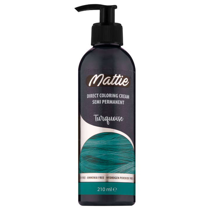 Mattie Turquoise - Vegane semi-permanente Direktzieher-Farbcreme 210 ml