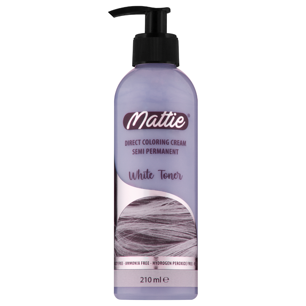 Mattie White Toner - Vegane semi-permanente Direktzieher-Farbcreme 210 ml