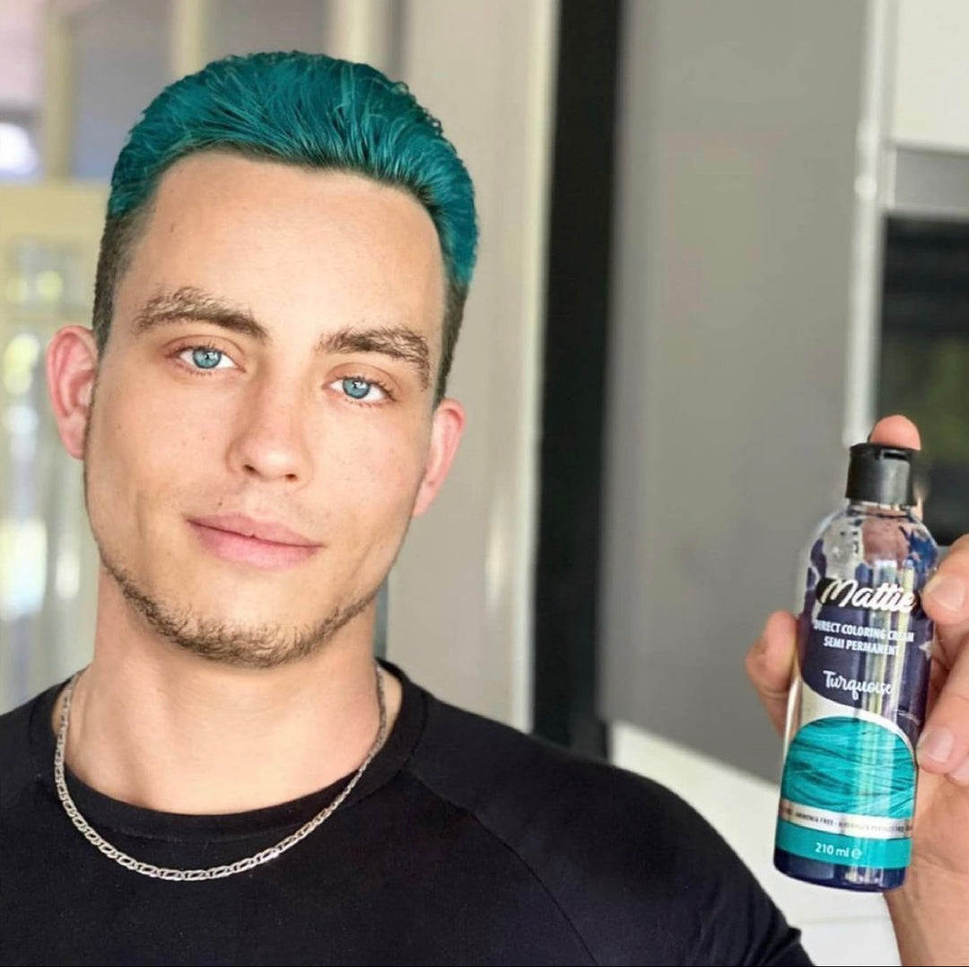 Mattie Turquoise - Vegane semi-permanente Direktzieher-Farbcreme 210 ml